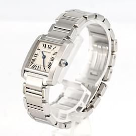 Cartier-Cartier Tank Francaise SM W51008Q3 Stainless Steel Wristwatch-Other