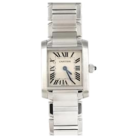 Cartier-Cartier Tank Francaise SM W51008Q3 Stainless Steel Wristwatch-Other