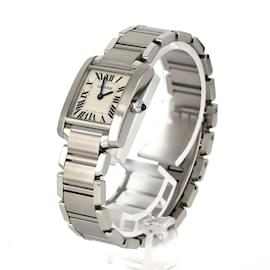 Cartier-Cartier Tank Francaise SM W51008Q3 Stainless Steel Wristwatch-Other