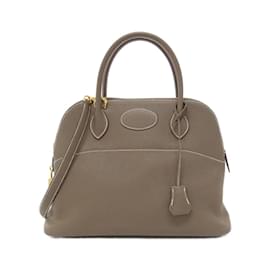 Hermès-Sac à main Hermes Bolide 31 cm-Taupe