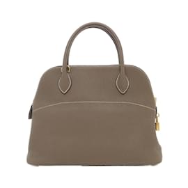 Hermès-Sac à main Hermes Bolide 31 cm-Taupe