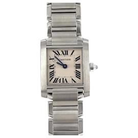 Cartier-Cartier Tank Francaise SM W51008Q3 Stainless Steel Wristwatch-Other