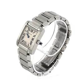 Cartier-Cartier Tank Francaise SM W51008Q3 Stainless Steel Wristwatch-Other
