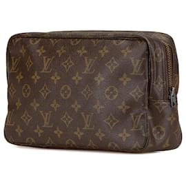 Louis Vuitton-Louis Vuitton Brown Monogram Trousse Toilette 28-Brown