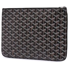 Goyard-Goyard Black Goyardine Senat MM-Black