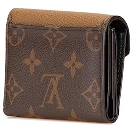 Louis Vuitton-Louis Vuitton Brown Monogram Giant Reverse Zoe Wallet-Brown