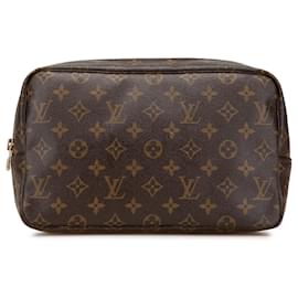 Louis Vuitton-Louis Vuitton Brown Monogram Trousse Toilette 28-Brown