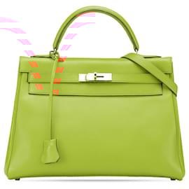 Hermès-Hermès Orange Gulliver Kelly Retourne 32-Orange