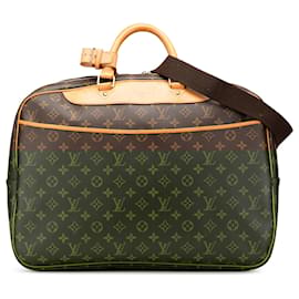 Louis Vuitton-Louis Vuitton Brown Monogram Alize 24 Heures-Brown