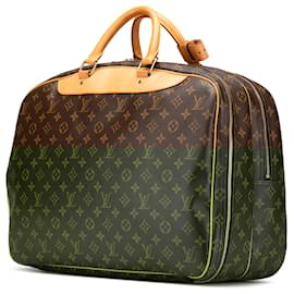 Louis Vuitton-Louis Vuitton Brown Monogram Alize 24 Heures-Brown