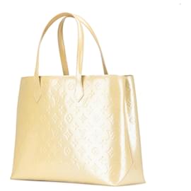 Louis Vuitton-Louis Vuitton White Monogram Vernis Wilshire MM-White