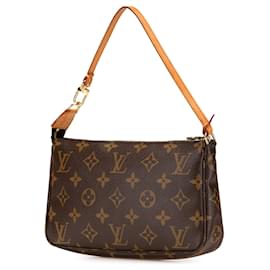 Louis Vuitton-Louis Vuitton Brown Monogram Pochette Accessoires-Brown
