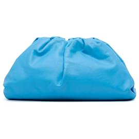 Bottega Veneta-Bottega Veneta Blue Lambskin The Pouch-Blue,Other