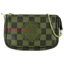 Louis Vuitton-Louis Vuitton Brown Damier Ebene Trunks and Bags Mini Pochette Accessoires-Brown
