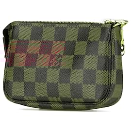 Louis Vuitton-Louis Vuitton Brown Damier Ebene Trunks and Bags Mini Pochette Accessoires-Brown
