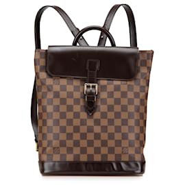 Louis Vuitton-Louis Vuitton Brown Damier Ebene Soho-Brown