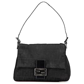 Fendi-Fendi Noir Zucca Toile Mamma Forever-Noir