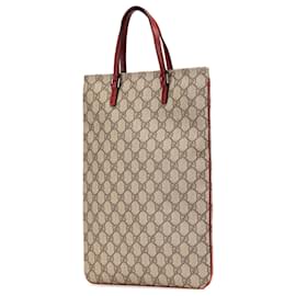 Gucci-Gucci Brown GG Supreme Tote-Brown,Beige