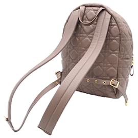 Dior-Dior Brown Small Lambskin Cannage Backpack-Brown,Flesh