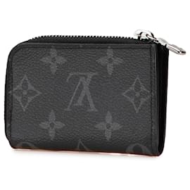 Louis Vuitton-Louis Vuitton Black Monogram Eclipse Coin Pouch-Black