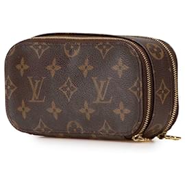 Louis Vuitton-Louis Vuitton Brown Monogram Trousse Blush PM-Brown