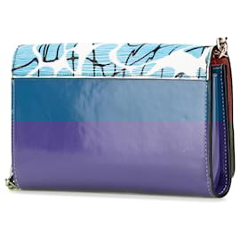 Louis Vuitton-Louis Vuitton Blue Epi Aqua Twist Wallet on Chain-Blue