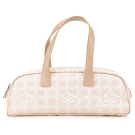 Chanel-Chanel Brown New Travel Line Nylon Handbag-Brown,Beige