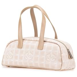 Chanel-Chanel Brown New Travel Line Nylon Handbag-Brown,Beige