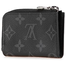 Louis Vuitton-Louis Vuitton Black Monogram Eclipse Zippy Coin Purse-Black