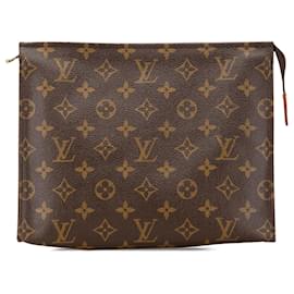 Louis Vuitton-Louis Vuitton Brown Monogram Toiletry Pouch 26-Brown
