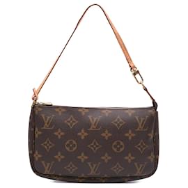 Louis Vuitton-Louis Vuitton Brown Monogram Pochette Accessoires-Brown