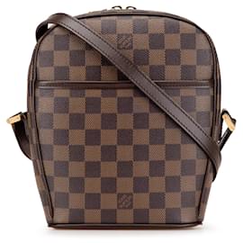 Louis Vuitton-Louis Vuitton Brown Damier Ebene Ipanema PM-Brown