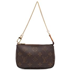 Louis Vuitton-Louis Vuitton Brown Monogram Mini Pochette Accessoires-Brown