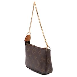 Louis Vuitton-Louis Vuitton Brown Monogram Mini Pochette Accessoires-Brown