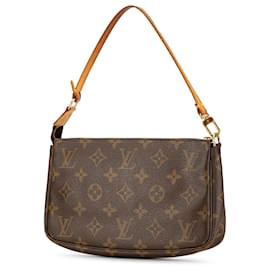 Louis Vuitton-Louis Vuitton Brown Monogram Pochette Accessoires-Brown
