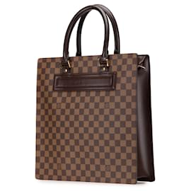 Louis Vuitton-Louis Vuitton Brown Damier Ebene Venice Sac Plat GM-Brown