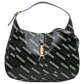 Gucci-Gucci Black Balenciaga The Hacker Project Medium Calfskin Jackie 1961 Crossbody-Black