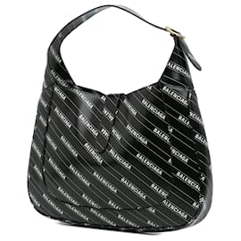 Gucci-Gucci Black Balenciaga The Hacker Project Medium Calfskin Jackie 1961 Crossbody-Black