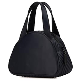 Yves Saint Laurent-Yves Saint Laurent Blue Satin Monogram Handbag-Blue,Navy blue