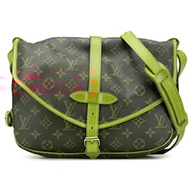 Louis Vuitton-Louis Vuitton Brown Monogram Saumur 30-Brown