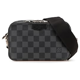 Louis Vuitton-Louis Vuitton Black Damier Graphite Alpha Wearable Wallet-Black