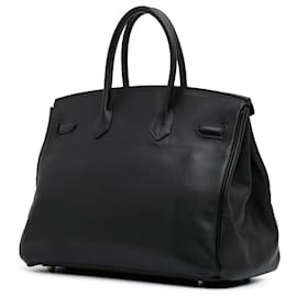 Hermès-Hermès Black Swift Birkin Retourne 35-Black