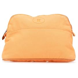 Hermès-Trousse de Voyage PM en Toile Orange Hermès Bolide-Orange