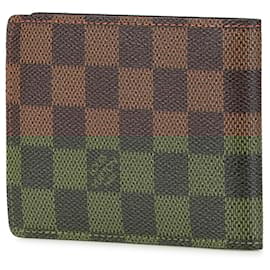 Louis Vuitton-Louis Vuitton Brown Damier Ebene Multiple Bifold Wallet-Brown