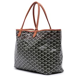 Goyard-Goyard Black Goyardine Saint Louis PM-Black