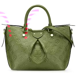 Louis Vuitton-Louis Vuitton Red Monogram Empreinte Mazarine PM-Red