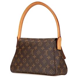 Louis Vuitton-Louis Vuitton Brown Monogram Mini Looping-Brown