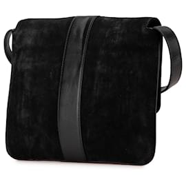 Gucci-Gucci Black Suede Arli Crossbody-Black
