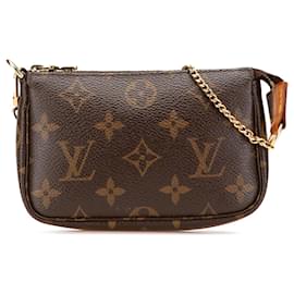 Louis Vuitton-Louis Vuitton Brown Monogram Mini Pochette Accessoires-Brown