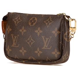 Louis Vuitton-Louis Vuitton Brown Monogram Mini Pochette Accessoires-Brown